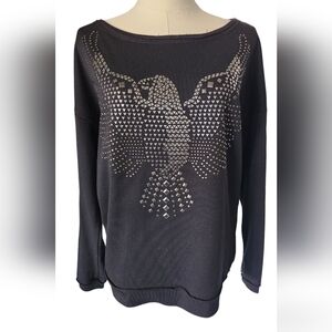 Rock & Republic studded Phoenix long sleeve top
